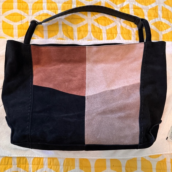 The Sak Handbags - The Sak - Los Feliz Large Tote - Leather - Neutral Suede Block